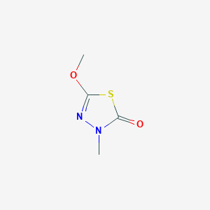 molecular formula C4H6N2O2S B12899747 5-Methoxy-3-methyl-1,3,4-thiadiazol-2(3H)-one CAS No. 88043-41-8