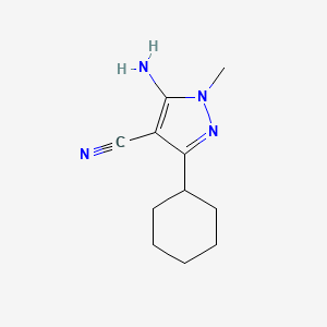 5-Amino-3-cyclohexyl-1-methyl-1H-pyrazole-4-carbonitrile