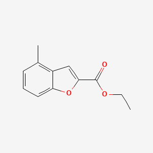 molecular formula C12H12O3 B12899760 Ethyl 4-methylbenzofuran-2-carboxylate 