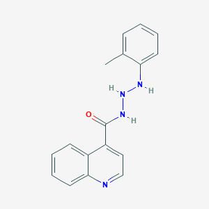 molecular formula C17H16N4O B12899770 Quinolin-4-yl(3-(o-tolyl)triazyl)methanone 