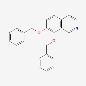 molecular formula C23H19NO2 B12899822 7,8-Bis(benzyloxy)isoquinoline CAS No. 61831-72-9