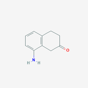 molecular formula C10H11NO B1289986 8-Amino-3,4-dihydro-1H-naphthalen-2-one CAS No. 624729-74-4