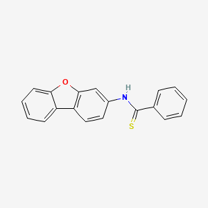 molecular formula C19H13NOS B12899862 N-(Dibenzo[b,d]furan-3-yl)benzothioamide CAS No. 28989-20-0
