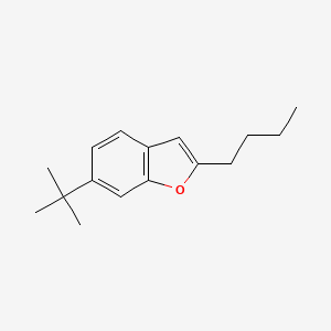 molecular formula C16H22O B12899914 2-Butyl-6-tert-butyl-1-benzofuran CAS No. 123283-09-0