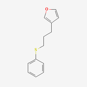 molecular formula C13H14OS B12900014 3-[3-(Phenylsulfanyl)propyl]furan CAS No. 89171-61-9