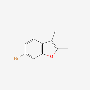 molecular formula C10H9BrO B12900016 6-Bromo-2,3-dimethylbenzofuran 