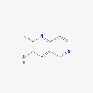 molecular formula C9H8N2O B1290003 2-Methyl-1,6-naphthyridin-3-ol CAS No. 666735-19-9