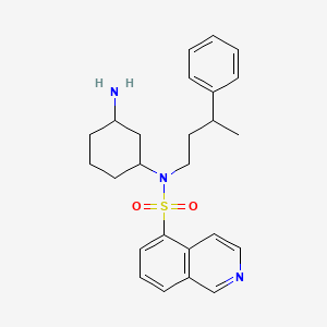 molecular formula C25H31N3O2S B12900039 N-(3-Aminocyclohexyl)-N-(3-phenylbutyl)isoquinoline-5-sulfonamide CAS No. 651307-63-0