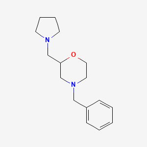 molecular formula C16H24N2O B1290004 4-Benzyl-2-(pyrrolidin-1-ylmethyl)morpholine CAS No. 635699-06-8
