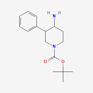 molecular formula C16H24N2O2 B1290008 Tert-butyl 4-amino-3-phenylpiperidine-1-carboxylate CAS No. 632352-60-4