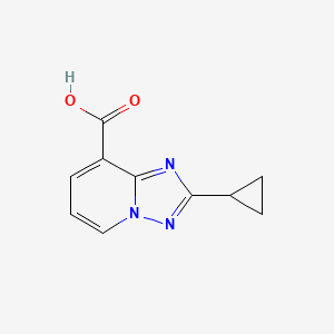 molecular formula C10H9N3O2 B12900104 2-Cyclopropyl-[1,2,4]triazolo[1,5-a]pyridine-8-carboxylic acid CAS No. 919990-88-8