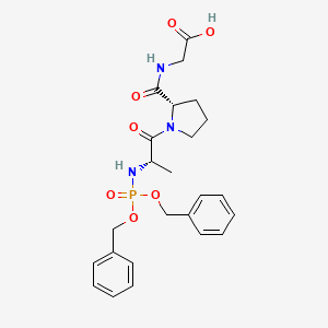 molecular formula C24H30N3O7P B12900169 (BnO)2PO-Ala-Pro-Gly-OH 