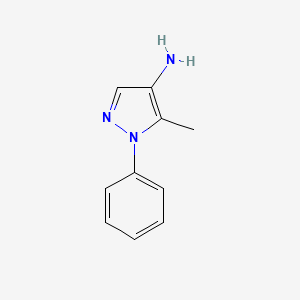molecular formula C10H11N3 B1290019 5-methyl-1-phenyl-1H-pyrazol-4-amine CAS No. 103095-52-9