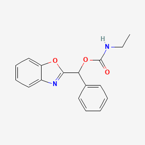 molecular formula C17H16N2O3 B12900204 Benzo[d]oxazol-2-yl(phenyl)methyl ethylcarbamate 