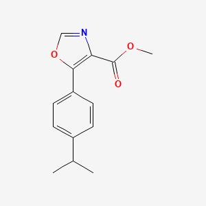 molecular formula C14H15NO3 B12900208 Methyl 5-[4-(propan-2-yl)phenyl]-1,3-oxazole-4-carboxylate CAS No. 89204-99-9