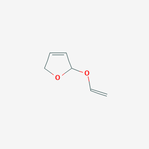 molecular formula C6H8O2 B12900220 2-(Ethenyloxy)-2,5-dihydrofuran CAS No. 88739-02-0