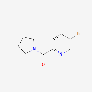 molecular formula C10H11BrN2O B1290024 (5-Bromopyridin-2-yl)(pyrrolidin-1-yl)methanone CAS No. 742085-70-7