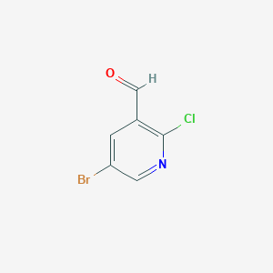molecular formula C6H3BrClNO B1290025 5-Bromo-2-chloronicotinaldehyde CAS No. 228251-24-9