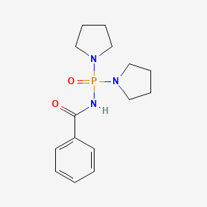 molecular formula C15H22N3O2P B12900257 N-(Di(pyrrolidin-1-yl)phosphoryl)benzamide CAS No. 512841-99-5