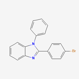 molecular formula C19H13BrN2 B1290027 2-(4-Bromophenyl)-1-phenyl-1H-benzoimidazole CAS No. 2620-76-0