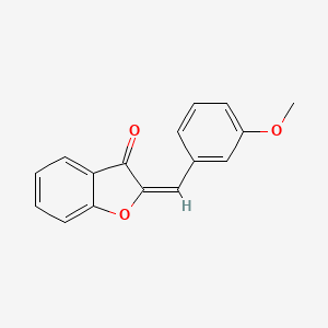 molecular formula C16H12O3 B12900273 2-(3-Methoxybenzylidene)benzofuran-3(2H)-one 