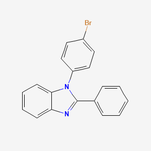 molecular formula C19H13BrN2 B1290028 1-(4-bromophenyl)-2-phenyl-1H-benzo[d]imidazole CAS No. 760212-58-6