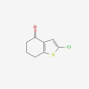 molecular formula C8H7ClOS B1290029 2-Chloro-6,7-dihydrobenzo[b]thiophen-4(5H)-one CAS No. 22168-07-6