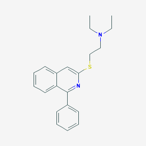 molecular formula C21H24N2S B12900318 N,N-Diethyl-2-[(1-phenylisoquinolin-3-yl)sulfanyl]ethan-1-amine CAS No. 89707-32-4