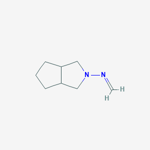 molecular formula C8H14N2 B12900327 N-(Hexahydrocyclopenta[c]pyrrol-2(1H)-yl)methanimine CAS No. 143996-83-2