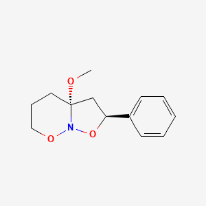 molecular formula C13H17NO3 B12900330 Isoxazolo[2,3-b][1,2]oxazine, hexahydro-3a-methoxy-2-phenyl-, trans- CAS No. 60421-09-2