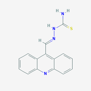 molecular formula C15H12N4S B12900347 2-(Acridin-9-ylmethylene)hydrazinecarbothioamide 