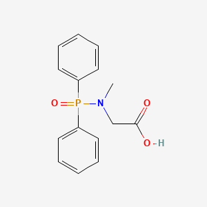molecular formula C15H16NO3P B12900369 N-(Diphenylphosphoryl)-N-methylglycine CAS No. 62316-79-4