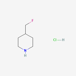 molecular formula C6H13ClFN B1290037 4-(Fluoromethyl)piperidine hydrochloride CAS No. 787564-27-6