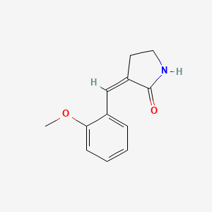 molecular formula C12H13NO2 B12900372 3-(2-Methoxybenzylidene)pyrrolidin-2-one 