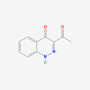 molecular formula C10H8N2O2 B12900378 3-Acetyl-4-hydroxycinnoline 