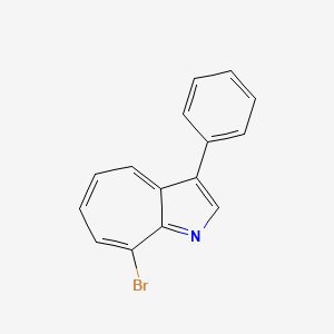 molecular formula C15H10BrN B12900400 Cyclohepta[b]pyrrole, 8-bromo-3-phenyl- CAS No. 660867-81-2