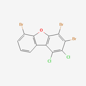 molecular formula C12H3Br3Cl2O B12900487 3,4,6-Tribromo-1,2-dichlorodibenzo[b,d]furan 