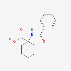 molecular formula C14H17NO3 B1290055 1-(Benzoylamino)cyclohexanecarboxylic acid CAS No. 107521-99-3