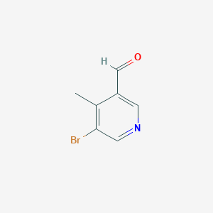 molecular formula C7H6BrNO B1290056 5-Bromo-4-methylnicotinaldehyde CAS No. 351457-86-8