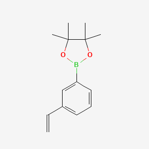 molecular formula C14H19BO2 B1290059 2-(3-Ethenylphenyl)-4,4,5,5-tetramethyl-1,3,2-dioxaborolane CAS No. 627525-99-9