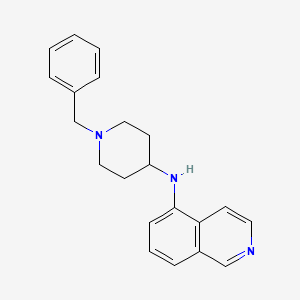 molecular formula C21H23N3 B12900594 N-(1-benzylpiperidin-4-yl)isoquinolin-5-amine CAS No. 709045-99-8