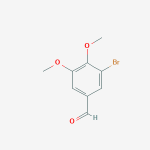 molecular formula C9H9BrO3 B129006 3-溴-4,5-二甲氧基苯甲醛 CAS No. 6948-30-7
