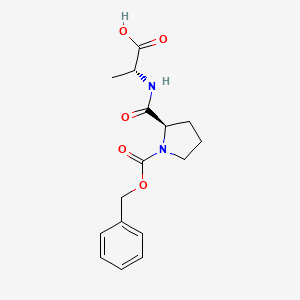 molecular formula C16H20N2O5 B12900605 1-[(Benzyloxy)carbonyl]-D-prolyl-D-alanine CAS No. 61617-07-0