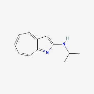 molecular formula C12H14N2 B12900621 N-Isopropylcyclohepta[b]pyrrol-2-amine CAS No. 173030-10-9