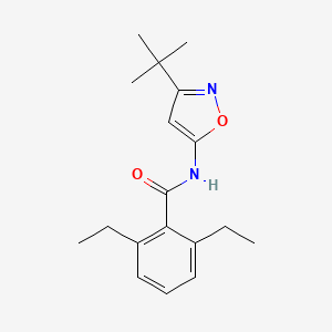 molecular formula C18H24N2O2 B12900687 N-(3-tert-Butyl-1,2-oxazol-5-yl)-2,6-diethylbenzamide CAS No. 82559-04-4