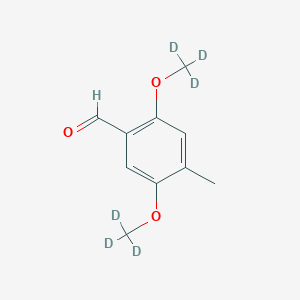 molecular formula C10H12O3 B129007 2,5-Dimethoxy-d6-4-methyl-benzaldehyde CAS No. 58262-07-0