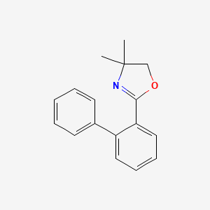 molecular formula C17H17NO B12900735 2-Biphenyl-2-YL-4,4-dimethyl-4,5-dihydro-oxazole CAS No. 57598-40-0