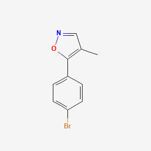 molecular formula C10H8BrNO B1290087 5-(4-Bromophenyl)-4-methylisoxazole 