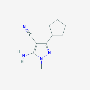 5-Amino-3-cyclopentyl-1-methyl-1H-pyrazole-4-carbonitrile