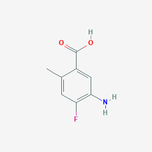 molecular formula C8H8FNO2 B1290107 5-Amino-4-fluoro-2-methylbenzoic acid CAS No. 658085-42-8